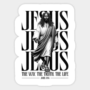 Black Jesus - The Way The Truth The Life Sticker